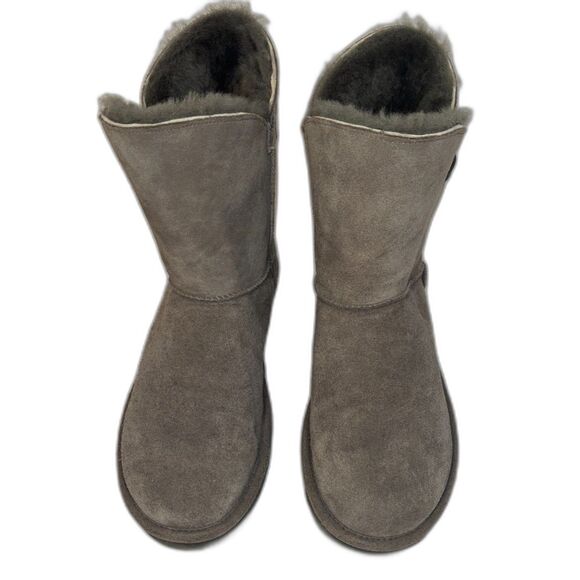 UGG AUSTRALIA Constantine Winter Fur Wool Winter Suede Boots Women Comfy Slip On - Picture 7 of 7